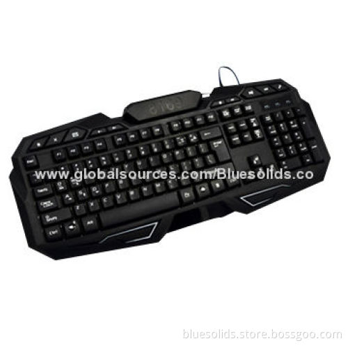 Factory Direct Sell Professional Wired USB Multimedia Keyboard Manufacturer, 104 Standard KeysNew
